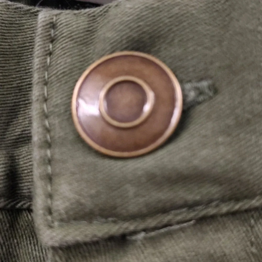 Girl‎ Scouts Kids Size L Olive Green Cargo Utility Uniform Pants  Cotton Blend